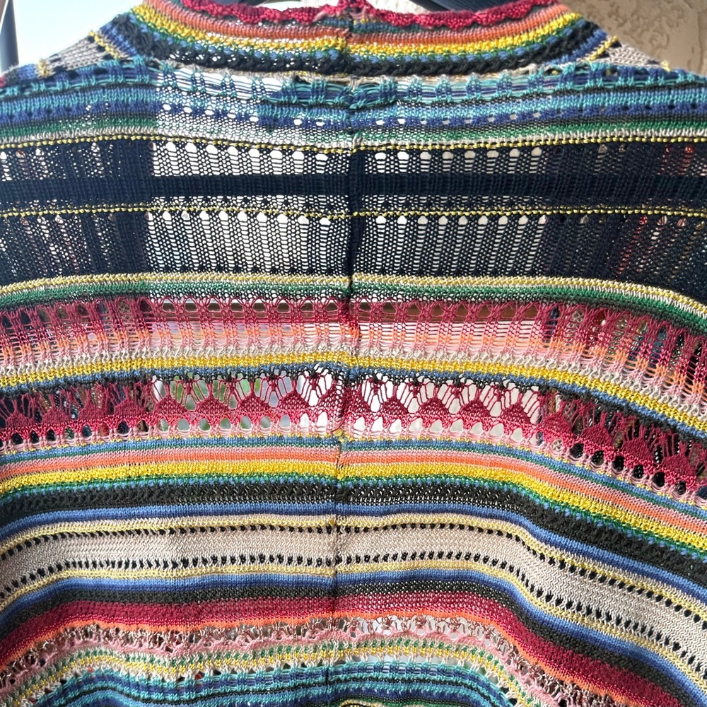 POLO RALPH LAUREN Blue Label Serape Southwestern Wrap Sweater - Picture 7 of 15